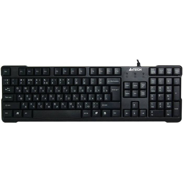 Клавіатура A4 TECH KR-750 black, USB