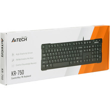 Клавіатура A4 TECH KR-750 Black, USB