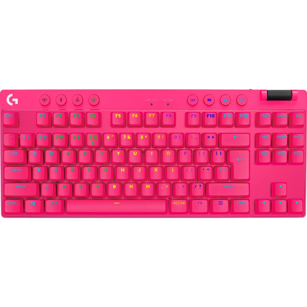 Клавіатура LOGITECH G PRO X TKL LIGHTSPEED Gaming, Magenta (920-012159) Клавіатура LOGITECH G PRO X TKL LIGHTSPEED Gaming, Magenta (920-012159)