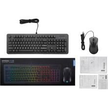 Комплект Lenovo Legion KM300 RGB Gaming Combo Keyboard and Mouse UA Black (GX31L16652)