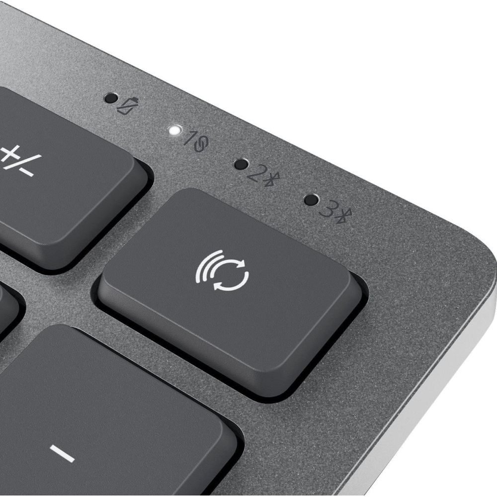 Клавиатура DELL KB740 Compact Multi-Device Wireless (580-AKOZ) Конструкция мембранная