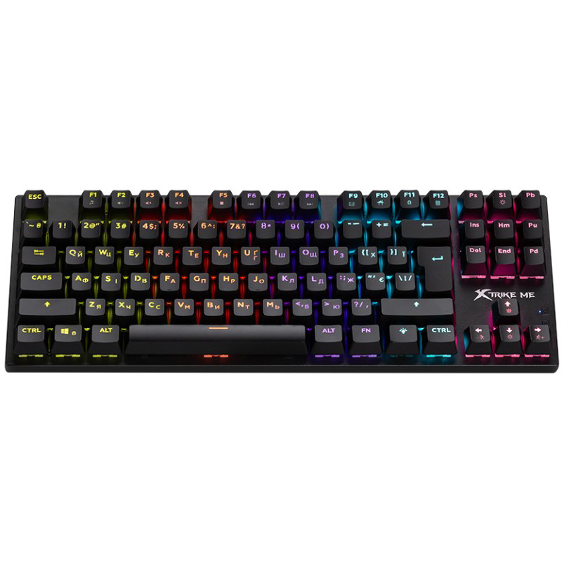 Клавиатура XTRIKE ME GK-983 UA RGB LED USB Black (GK-983UA) Комплектация клавиатура