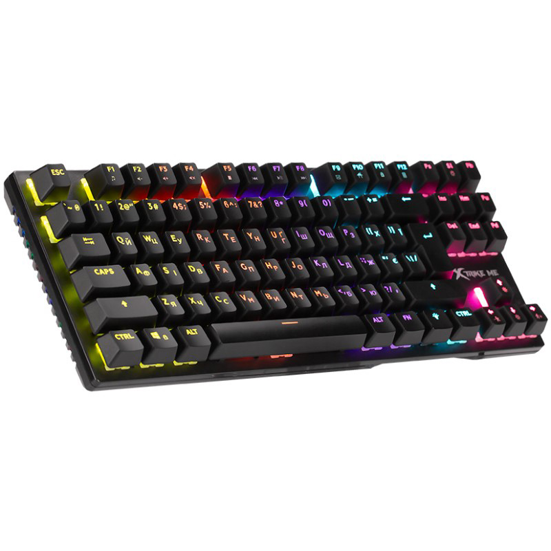 Клавиатура XTRIKE ME GK-983 UA RGB LED USB Black (GK-983UA) Класс игровая
