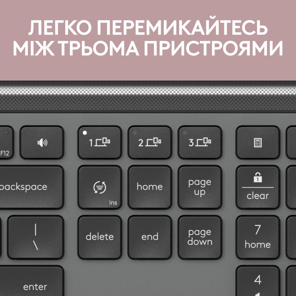 Клавіатура LOGITECH Signature Slim Wireless K950 Graphite (920-012465) Підключення бездротове