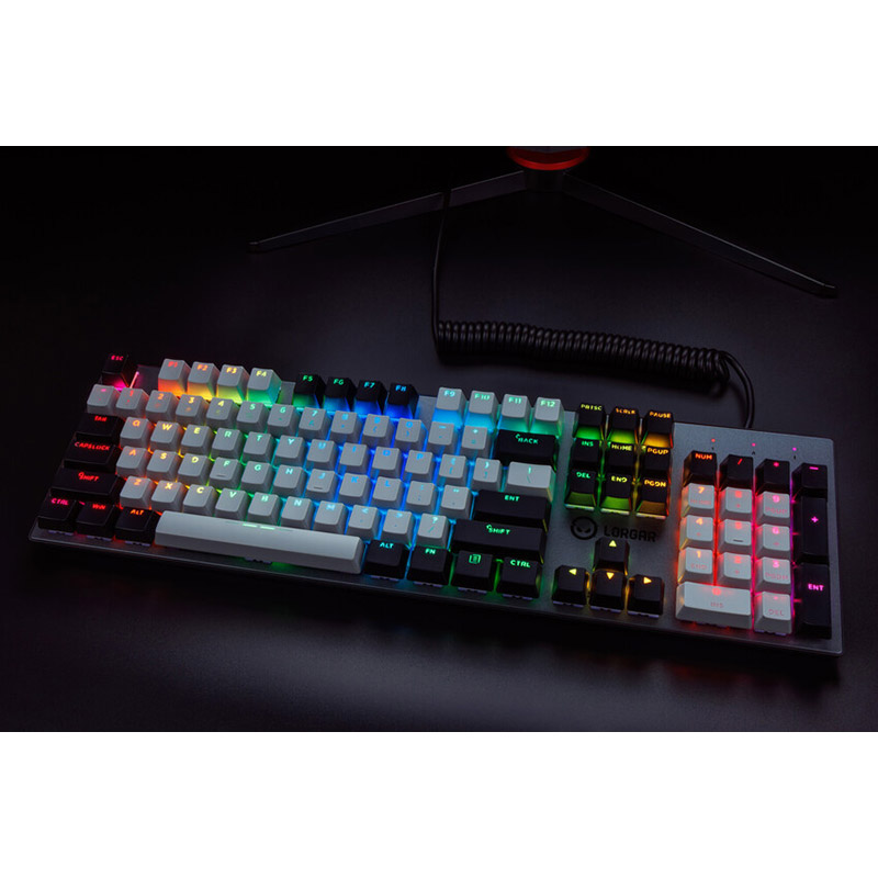 Фото 27 Клавіатура LORGAR Azar 514 RGB EN/UA Gaming White (LRG-GK514W-UA)