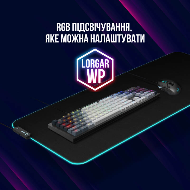 Клавіатура LORGAR Azar 514 RGB EN/UA Gaming Black (LRG-GK514B-UA) Конструкція механічна