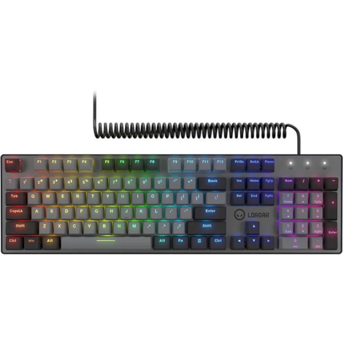 Клавиатура LORGAR Azar 514 RGB EN/UA Gaming Black (LRG-GK514B-UA) Клавиатура LORGAR Azar 514 RGB EN/UA Gaming Black (LRG-GK514B-UA)