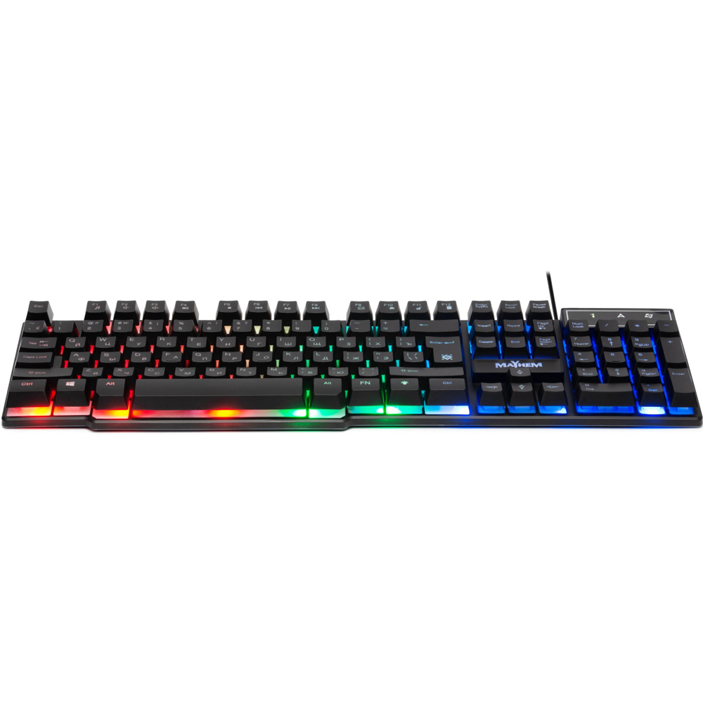 Клавиатура DEFENDER Mayhem GK-360DL RGB (45362) Подключение проводное