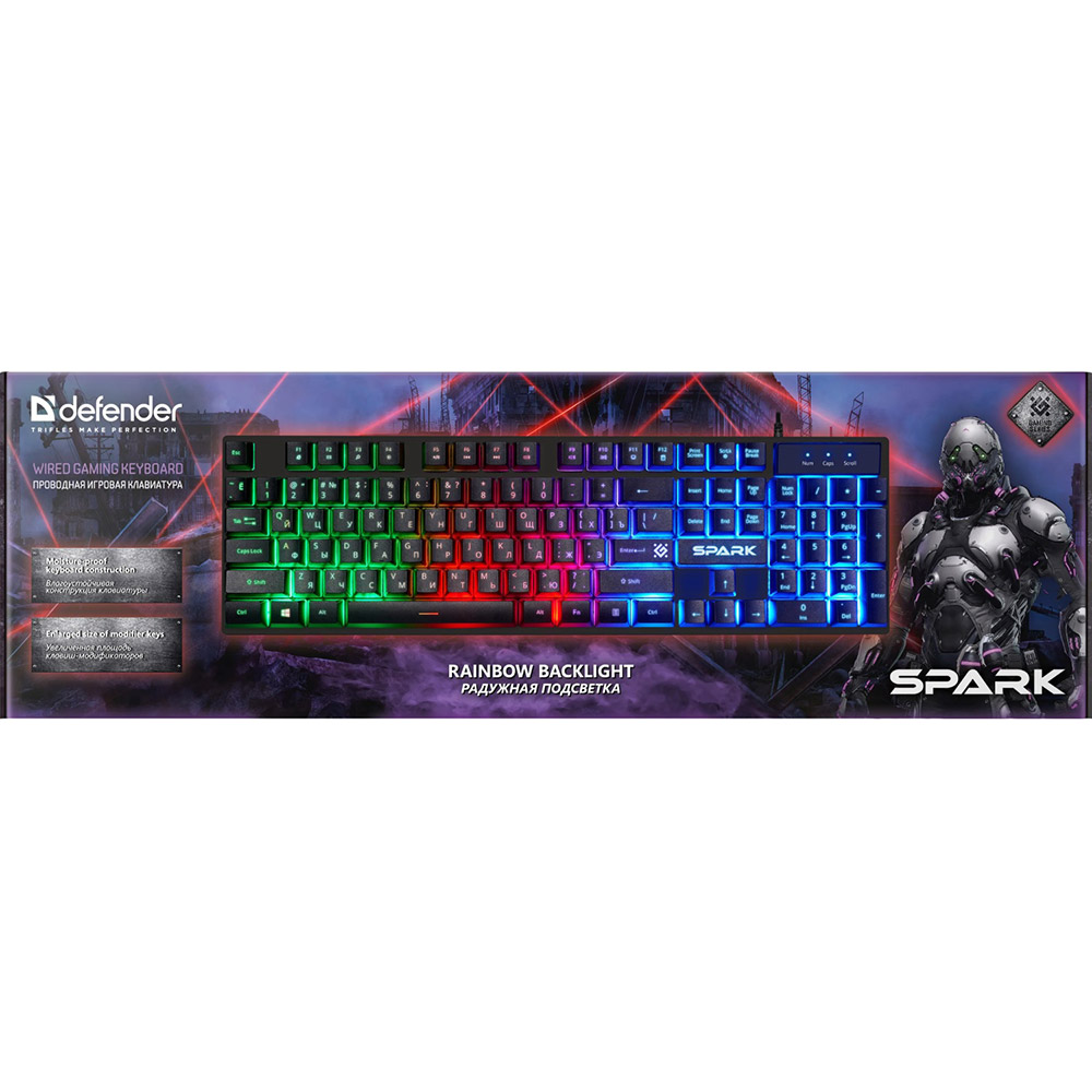 Зовнішній вигляд Клавіатура DEFENDER Spark GK-300L (45302)