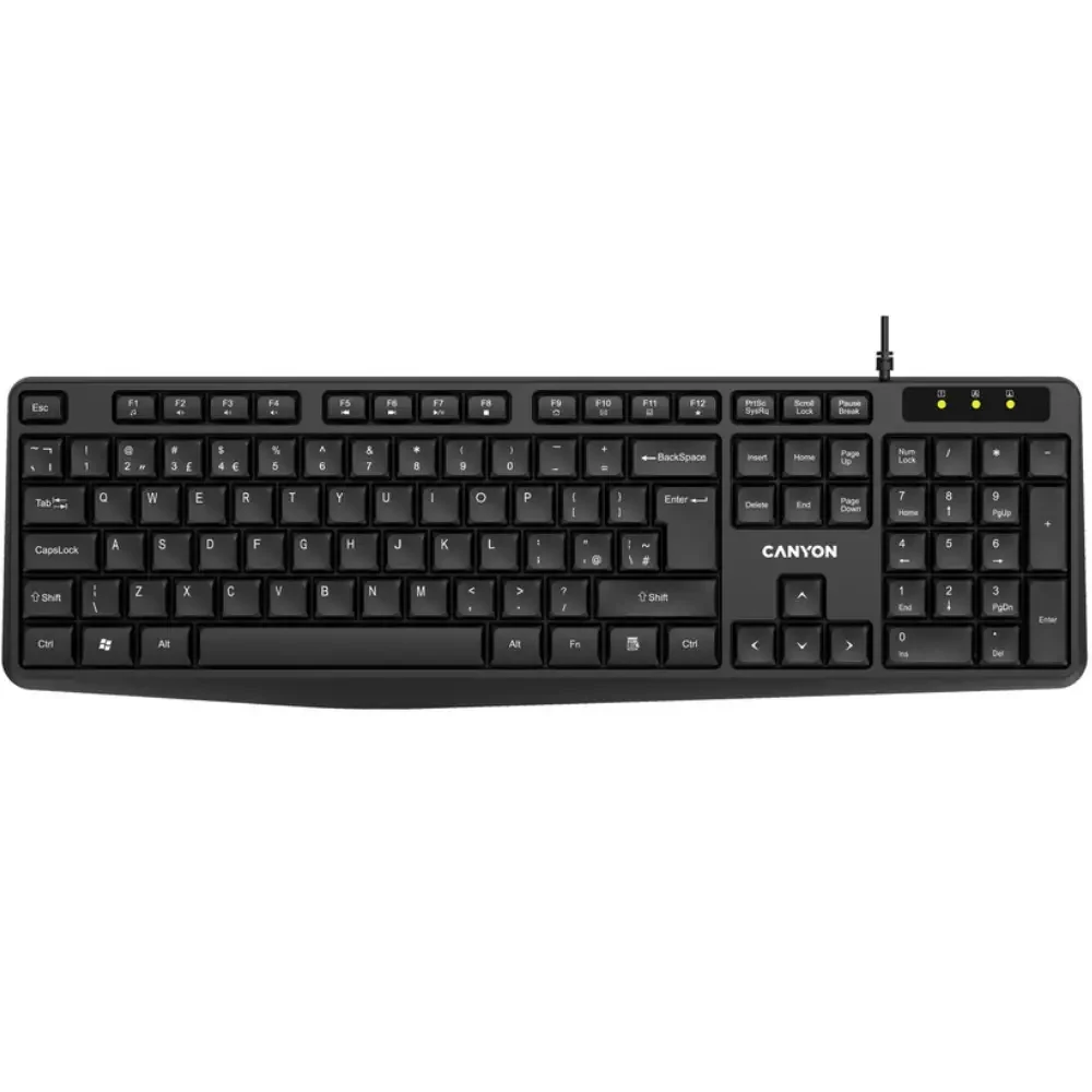 Клавіатура CANYON KB-1 Black (CNE-CKEY01)