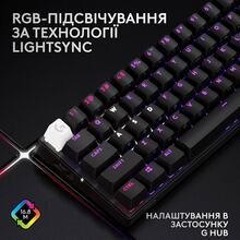 Клавиатура LOGITECH G Pro X 60 Lightspeed Wireless/Bluetooth Black (920-011911)