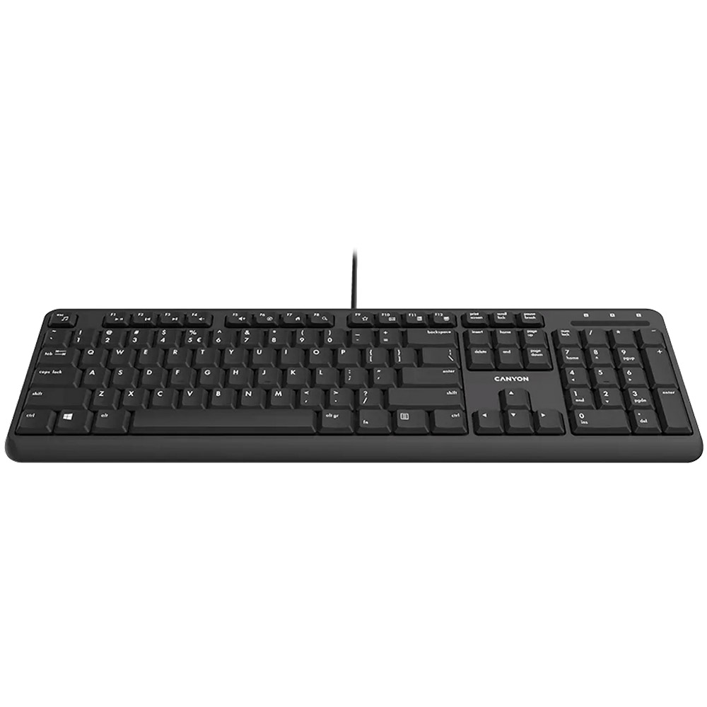 Клавіатура CANYON HKB-20 Velvet Silent ENG/UKR Black (CNS-HKB02) Комплектація клавіатура
