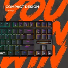 Клавіатура CANYON Cometstrike GK-50 RGB TKL ENG/UKR Black (CND-SKB50-US)