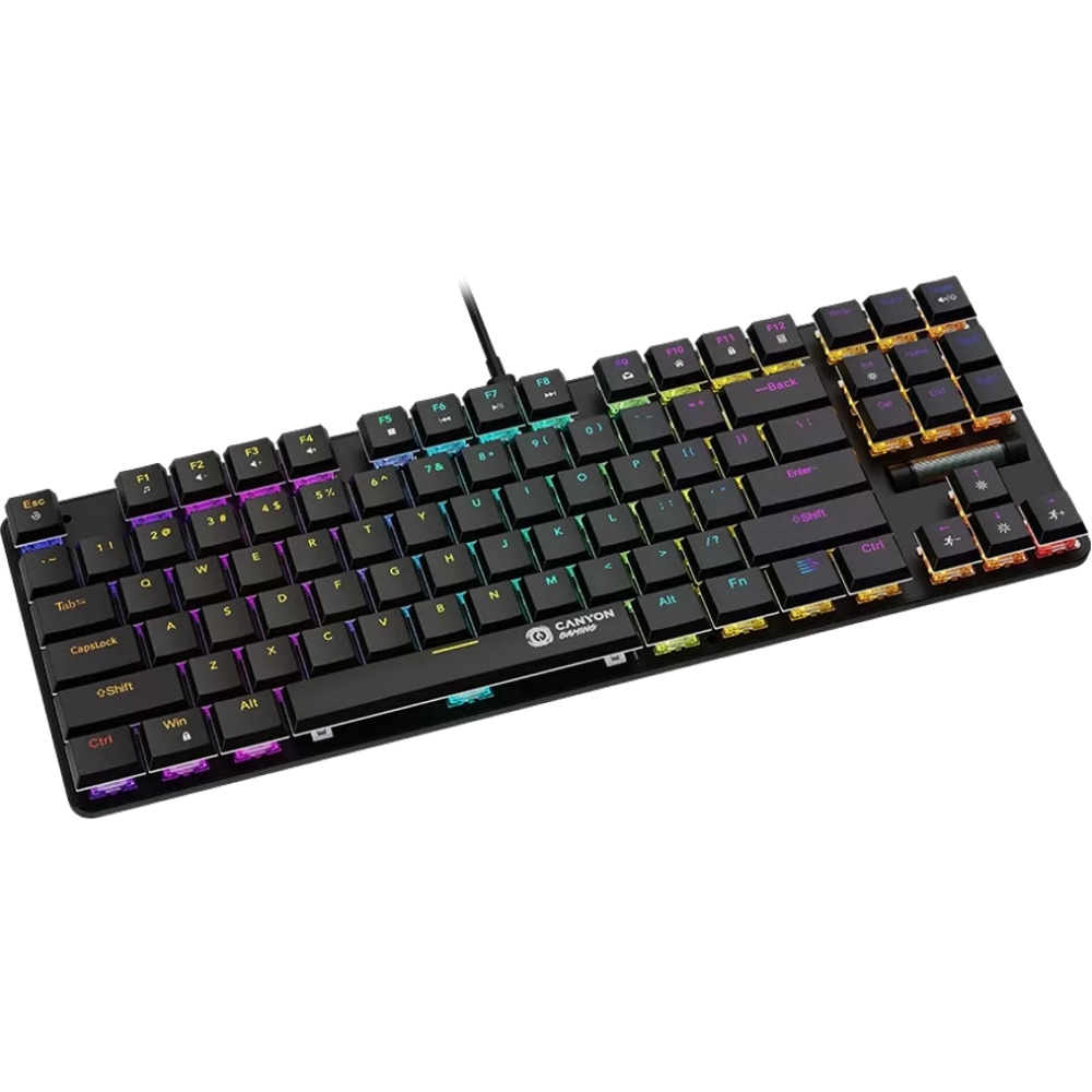 Клавіатура CANYON Cometstrike GK-50 RGB TKL ENG/UKR Black (CND-SKB50-US) Комплектація клавіатура