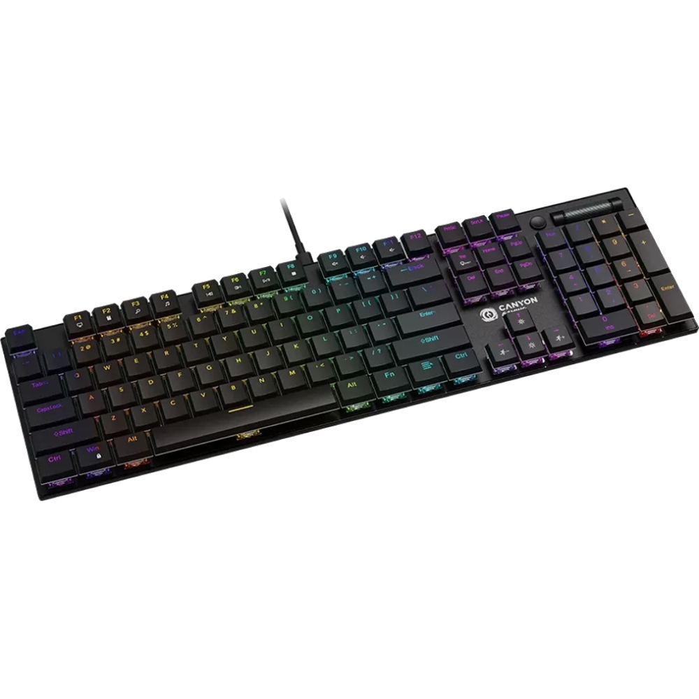 Клавіатура CANYON Cometstrike GK-55 RGB ENG/UKR Black (CND-SKB55-US) Комплектація клавіатура