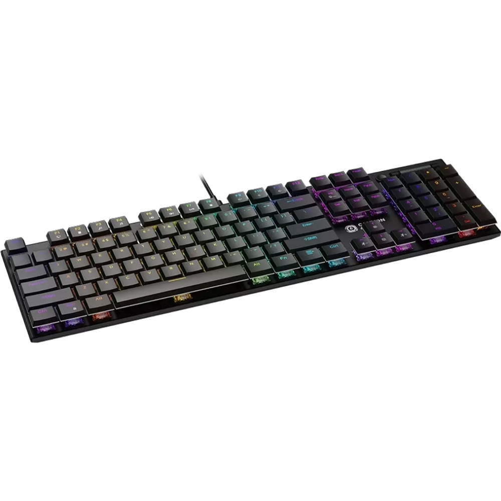 Клавіатура CANYON Cometstrike GK-55 RGB ENG/UKR Black (CND-SKB55-US) Конструкція механічна