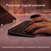Клавиатура LOGITECH MX Keys Mini For Mac Minimalist Wireless Illuminated Space Grey (920-012652)