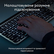 Клавиатура LOGITECH MX Keys S for Mac Space Grey (920-011637)