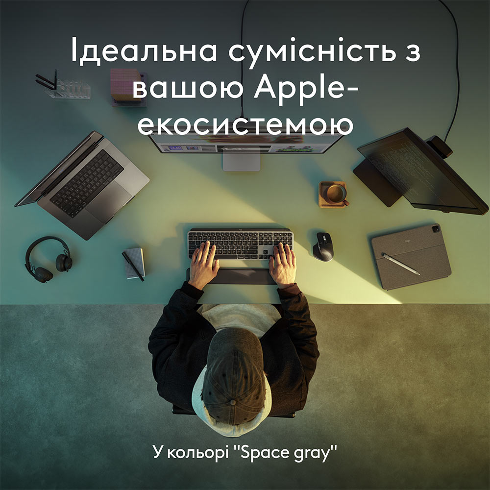 Изображение Клавиатура LOGITECH MX Keys S for Mac Space Grey (920-011637)