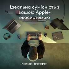 Клавиатура LOGITECH MX Keys S for Mac Space Grey (920-011637)