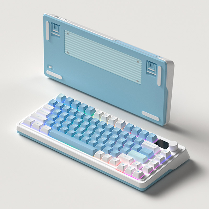 Клавіатура FL ESPORTS CMK75 Lake Placid Blue (CMK75-7550) Конструкція механічна