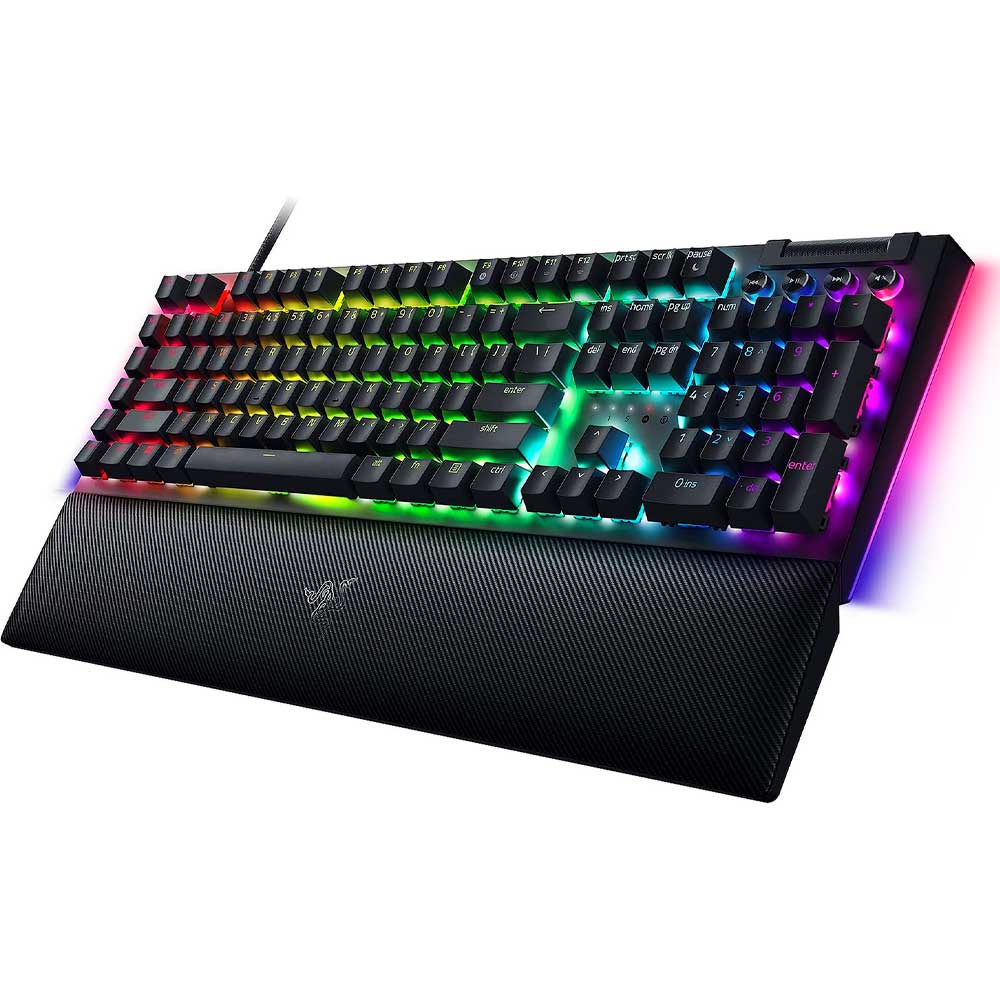 Клавіатура RAZER BlackWidow V4 Yellow Switch USB-A EN/RU RGB black (RZ03-04692500-R3R1) Клас ігрова