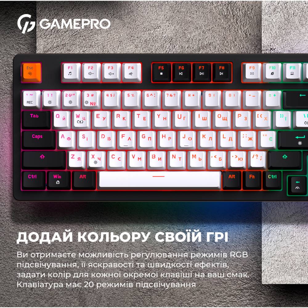 Обзор Клавиатура GamePro MK170 Outemu Red Hot-Swap USB Black (MK170B)