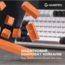 Клавиатура GamePro MK170W Hot-Swap Red Swich RGB White (MK170W)