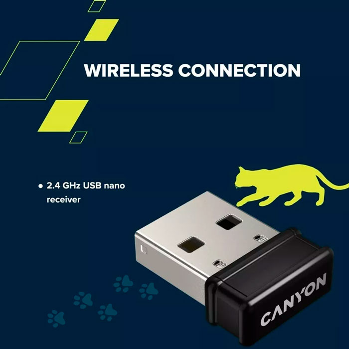 Фото Комплект CANYON HSET-W6 Kitty Edition Blue (CNS-HSETW6BL)