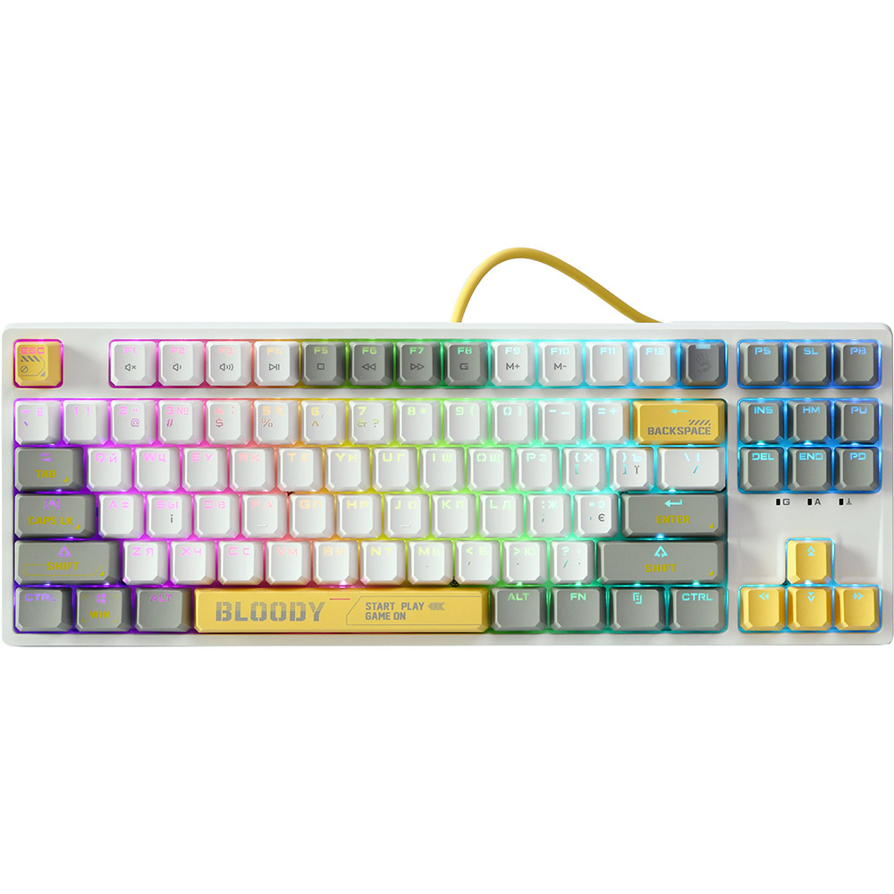 Клавиатура A4TECH Bloody S87 Energy White