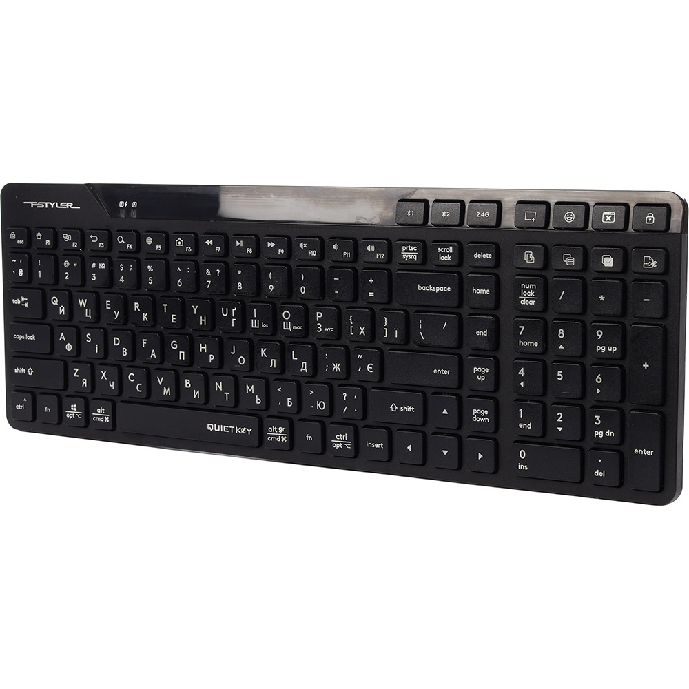 Клавиатура A4TECH FBK27C AS Black (4711422001266) Конструкция мембранная