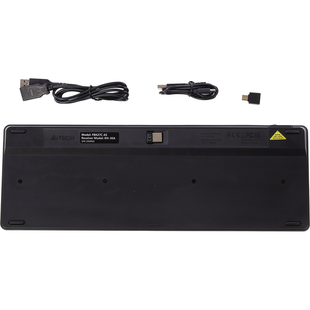 Клавиатура A4TECH FBK27C AS Black (4711422001266) Подключение беспроводное