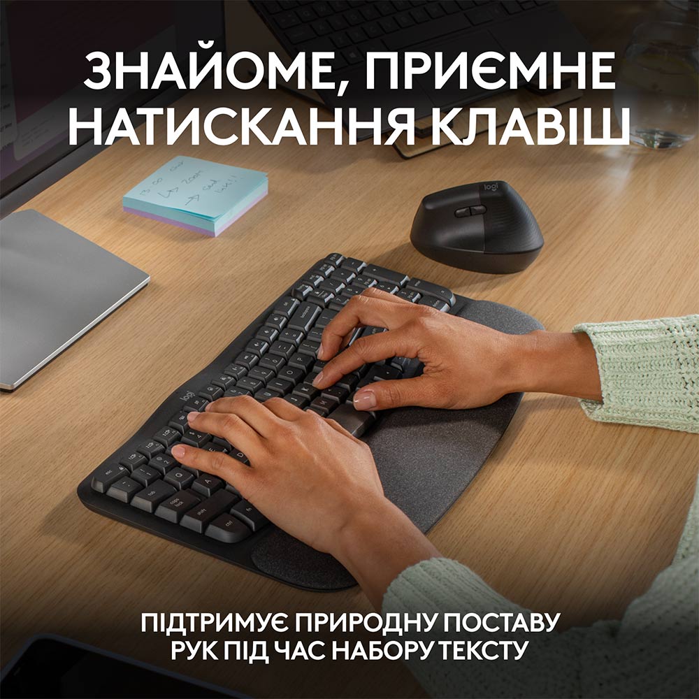 Клавиатура LOGITECH Wave Keys Bluetooth/Wireless Black (920-012304) Класс мультимедийная