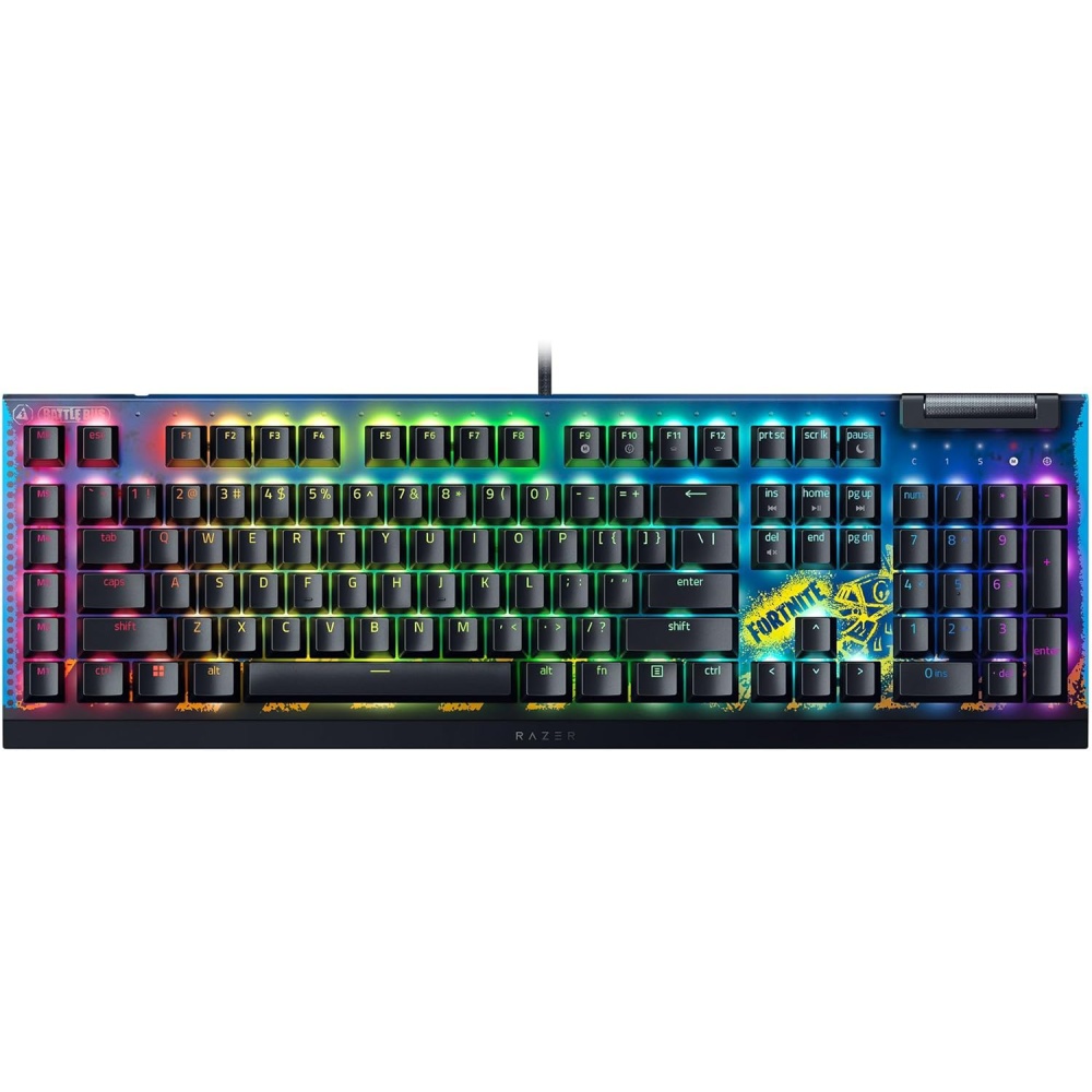 Клавіатура RAZER BlackWidow V4 X Yellow Switch FORTNITE (RZ03-04703600-R3M1)