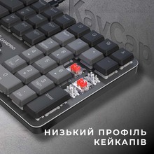 Клавіатура GAMEPRO MK145R Red Swich Low Profile Dark Gray