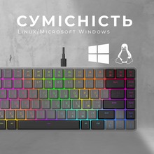 Клавиатура GAMEPRO MK141R Red Swich Low Profile Dark Gray RGB (MK141R)