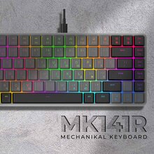 Клавиатура GAMEPRO MK141R Red Swich Low Profile Dark Gray RGB (MK141R)