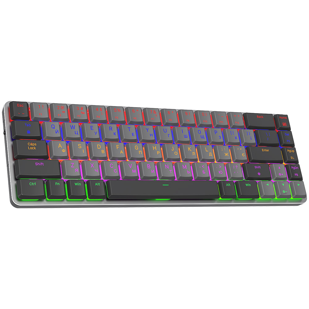 Клавиатура GAMEPRO MK122R Red Swich Low Profile Wireless Dark Gray (MK122R) Комплектация клавиатура