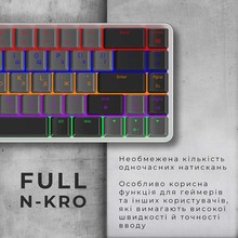 Клавиатура GAMEPRO MK122R Red Swich Low Profile Wireless Dark Gray (MK122R)