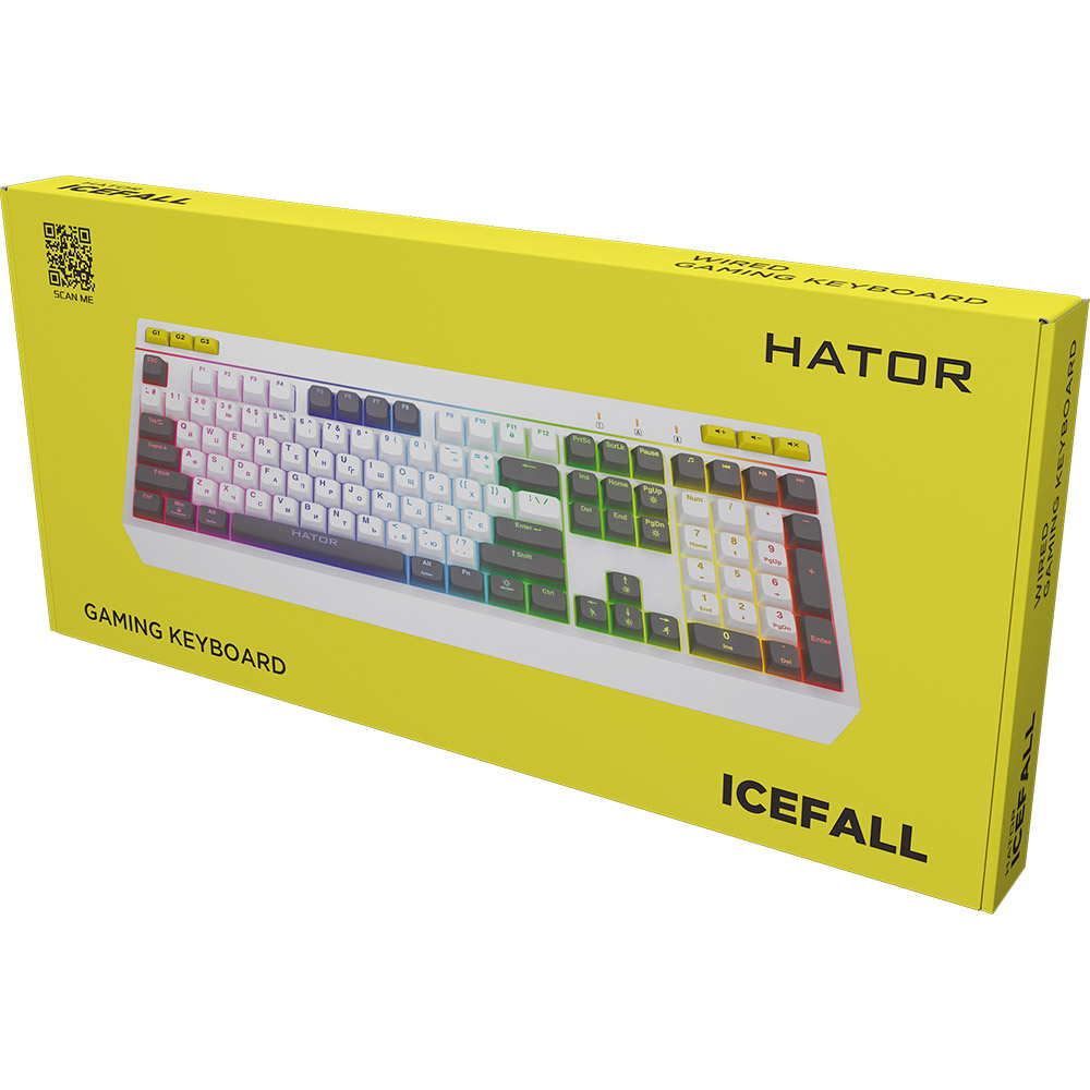 Внешний вид Клавиатура HATOR Icefall White (HTK405UA)