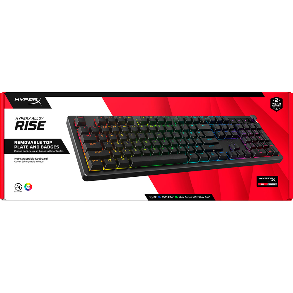 Покупка Клавиатура HyperX Alloy Rise PBT HX Red USB Black (7G7A3AA)