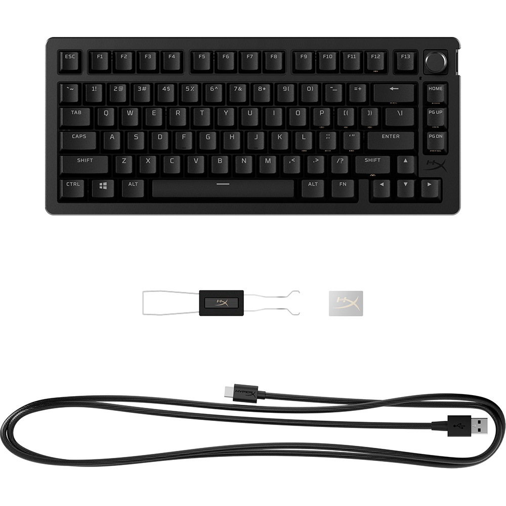 Клавиатура HyperX Alloy Rise 75 PBT HX Red USB Black (7G7A4AA) Подключение проводное