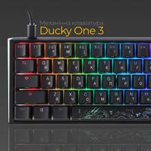 Клавіатура DUCKY One 3 Mini Cherry MX Red RGB Black (DKON2161ST-RUAPXCLAWSC1)