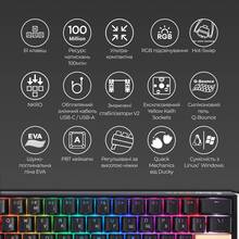 Клавіатура DUCKY One 3 Mini Cherry MX Red RGB Black (DKON2161ST-RUAPXCLAWSC1)