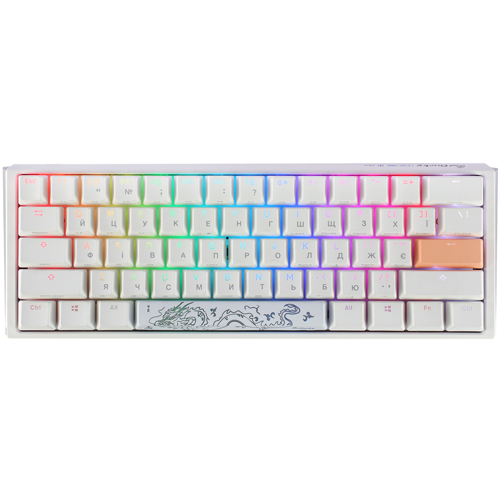 Клавіатура DUCKY One 3 Mini Cherry MX Brown RGB White (DKON2161ST-BUAPXPWWWSC1)