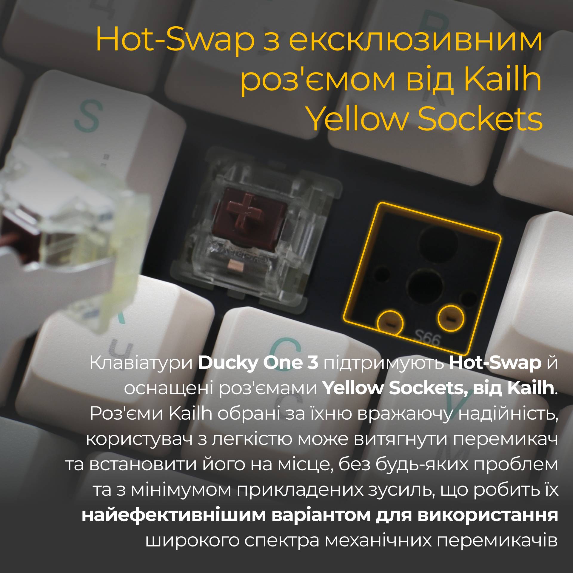 Покупка Клавіатура DUCKY One 3 Cherry MX Brown Matcha Cream (DKON2108-BUAPXМАEGGC1)