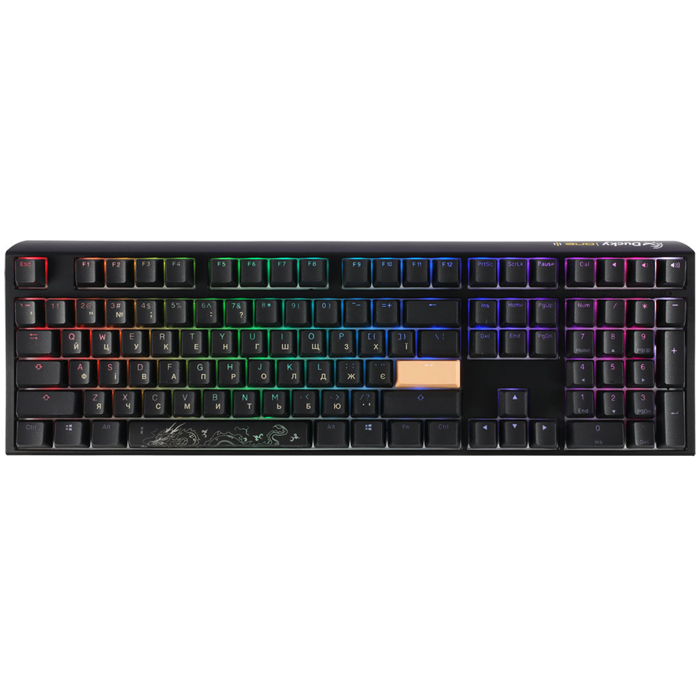 Клавіатура DUCKY One 3 Cherry MX Silent Red RGB Black UA (DKON2108ST-SUAPXCLAWSC1)