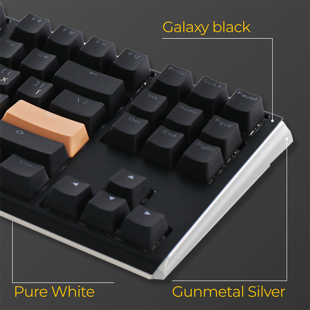 В Фокстрот Клавиатура DUCKY One 3 TKL Cherry MX Blue RGB Black UA (DKON2187ST-CUAPXCLAWSC1)