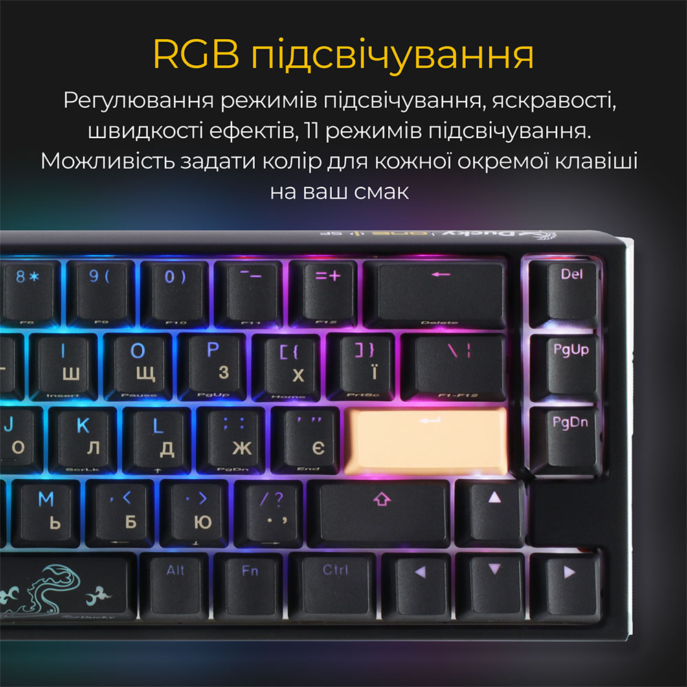 Огляд Клавіатура DUCKY One 3 SF Cherry MX Brown RGB Black UA (DKON2167ST-BUAPXCLAWSC1)