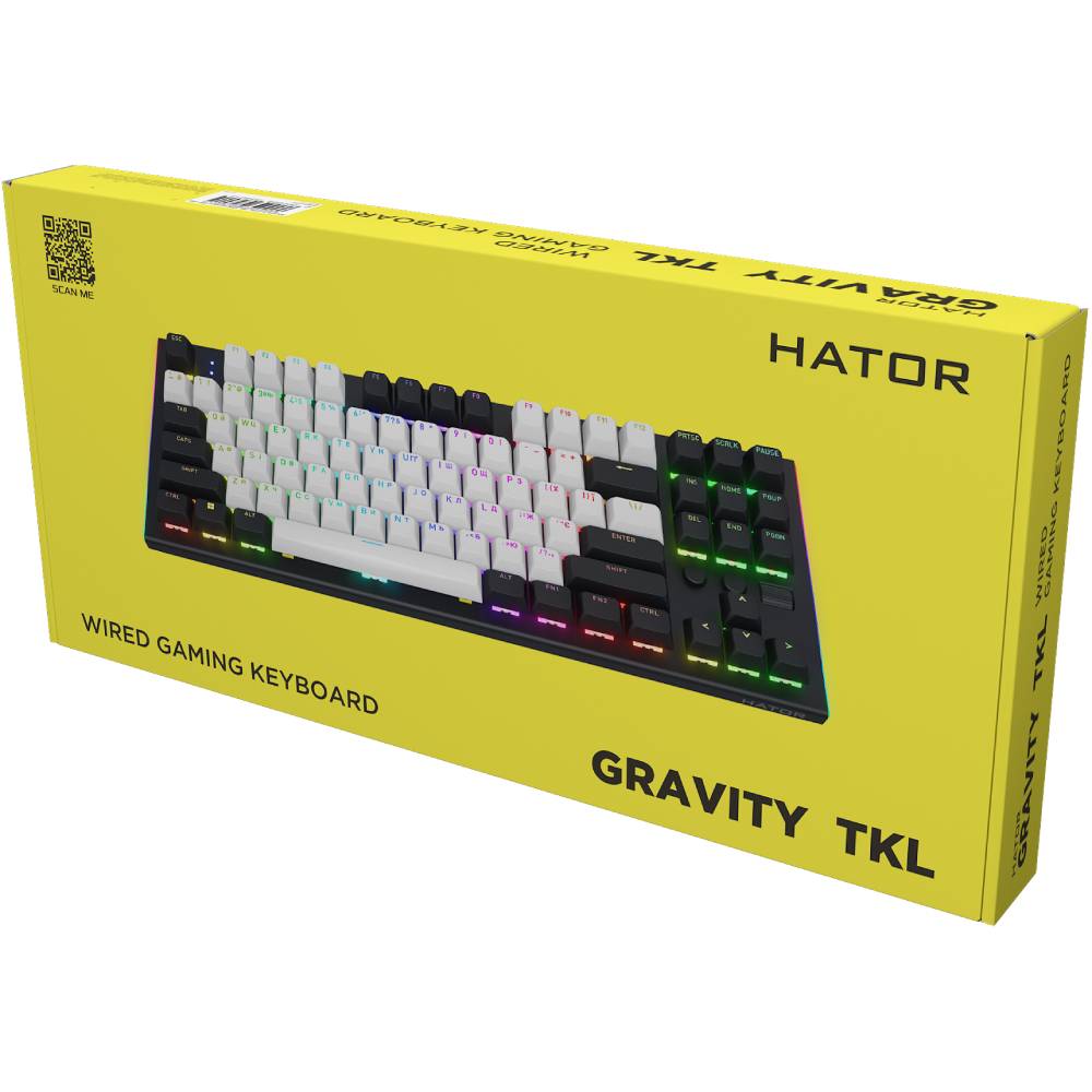 Зображення Клавіатура HATOR Gravity TKL Orange Black (HTK560UA)